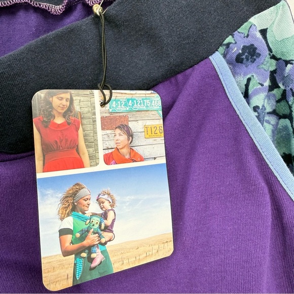 Recreate Designs Made In Montan Patchwork Colorblock Cotton Midi Skirt Size M - Picture 6 of 9